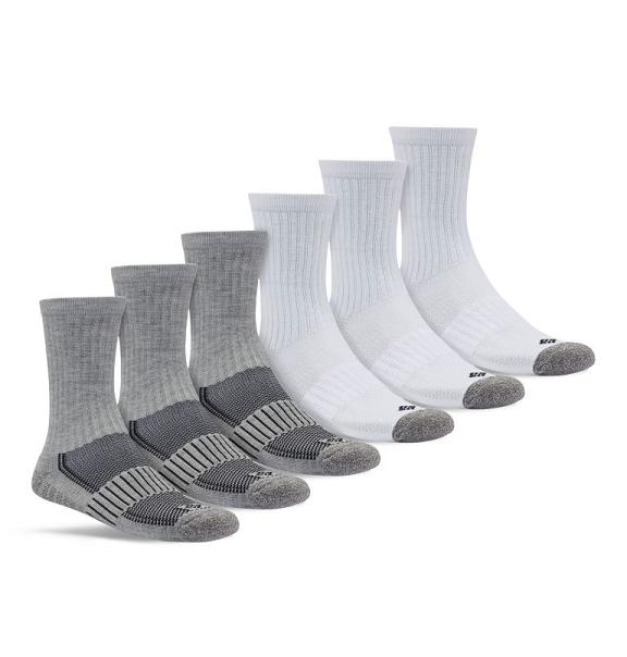 Columbia Sport Socks White/Grey For Men's NZ5821 New Zealand